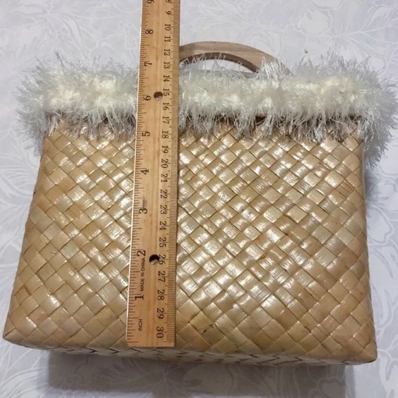 🆕 NWOT Woven Lauhala Tote Bag - Picture 5 of 6